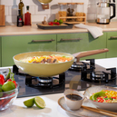 Schafer Fiesta Seramik Wok Tava 28 Cm-Yeşil