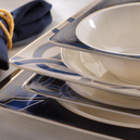 Schafer Glamor Blue Line Yemek Takımı 60 Parça-Mavi