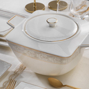 Schafer Glamor Elegant Yemek Takımı 60 Parça-Beyaz