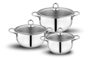 Schafer Gustava Kapaklı Güveç Set-6 Parça -Inox