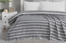 Schafer Home Bella Çift Kişilik Pike 200x230 -1 Parça-Gri