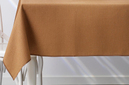 Schafer Home Bianca Keten Polyester Masa Örtüsü 160x250-Kahverengi