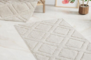 Schafer Home Elly Tafting 2 li Banyo Paspası 60X100-50X60-Krem