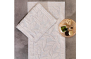 Schafer Home Leaf 2 li Banyo Paspası-Ekru