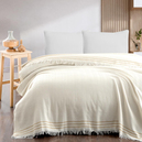 Schafer Home Rena Çift Kişilik Pike 200x230-Ekru/Hardal