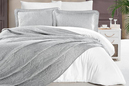 Schafer Home Shine Yatak Örtüsü Seti-3 Parça-Gri