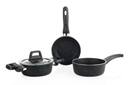 Schafer Piccola Derin Tencere 14Cm+Tava14+Kaçerola14Cm-4 Parça
