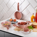 Schafer Piccola Derin Tencere 14Cm+Tava14+Kaçerola14Cm-4 Parça