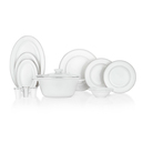 Schafer Queen Bonny Bone Yemek Takımı 60 Parça-Platin