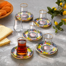 Schafer Sourtie 6 lı Cam Çay Seti-12 Parça