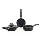 Set-106//940891//814857 - Schafer Rock Pro Granit Tencere Seti Siyah 11 Parça