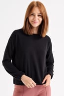 JUMENTSıfır Yaka Uzun Kol Sweatshirt -Siyah