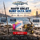 Hafif Siklet Surf Olta Seti , Surf Casting Olta Setleri, Gazi Fishing