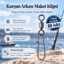 Kurşun arkası Maket Balık Klipsi ( Fırdöndülü ), Klips ve Fırdöndüler, Gazi Fishing