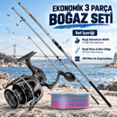Ryuji Ekonomik 3 Parça Boğaz Surf Olta Seti 420 250gr, Kurşun Arkası Olta Setleri, Ryuji