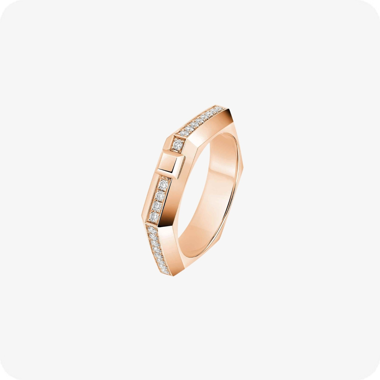 Messika MODERNISTE GOLD AND DIAMONDS RING