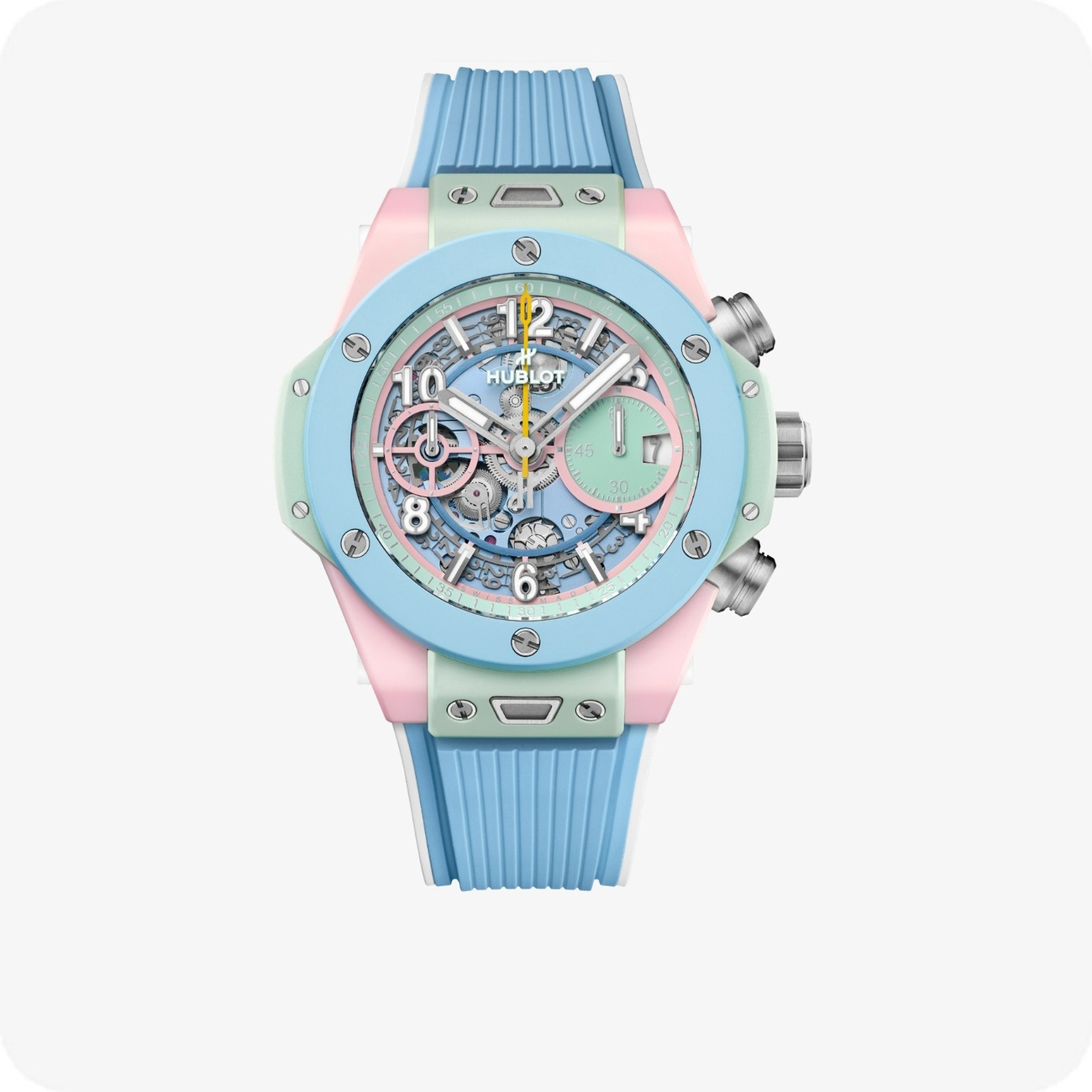 Hublot Big Bang MECA-10 Big Bang MECA-10 Frosted Carbon Sky Blue