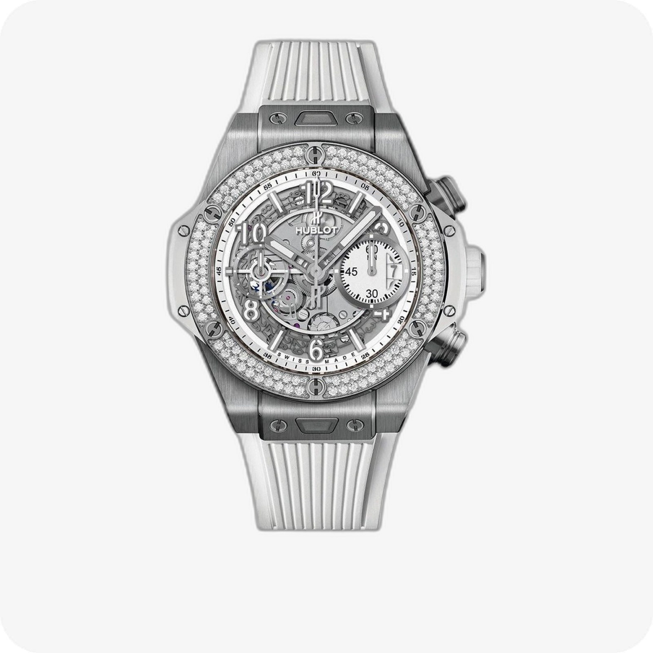 Hublot Big Bang Unico Titanium White Diamonds