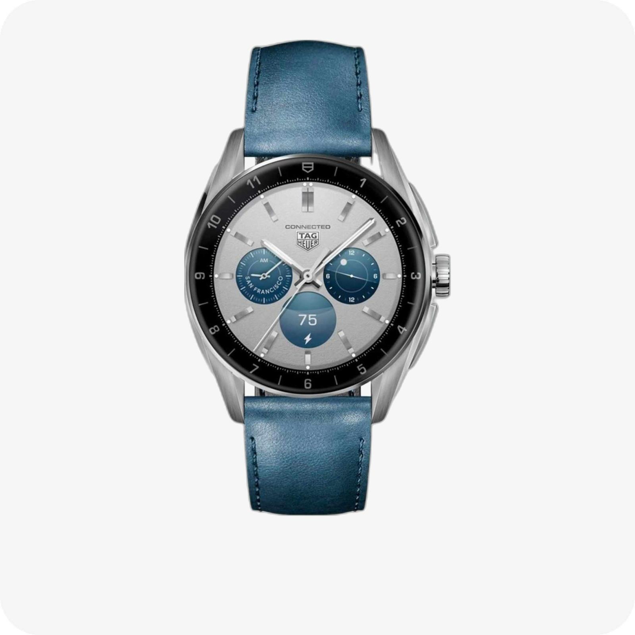 TAG Heuer Connected TAG Heuer Connected Calibre E4 Metallic Blue Leather
