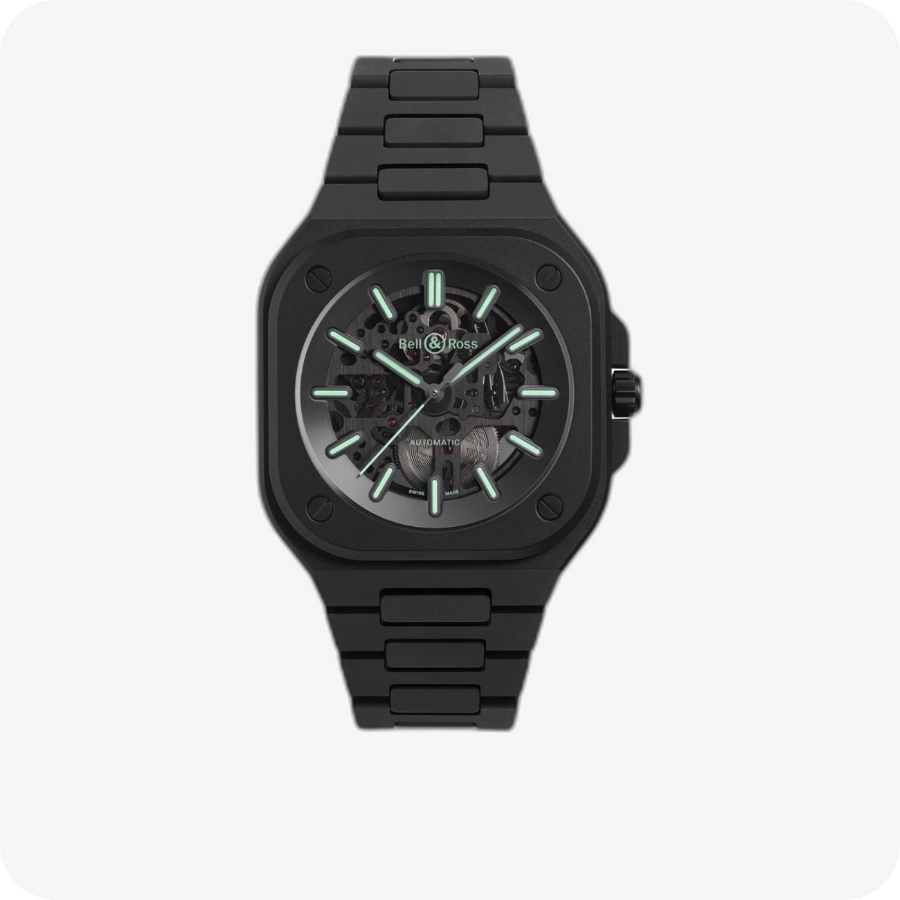 Bell & Ross Urban BR-05 Skeleton Black Lum Ceramic