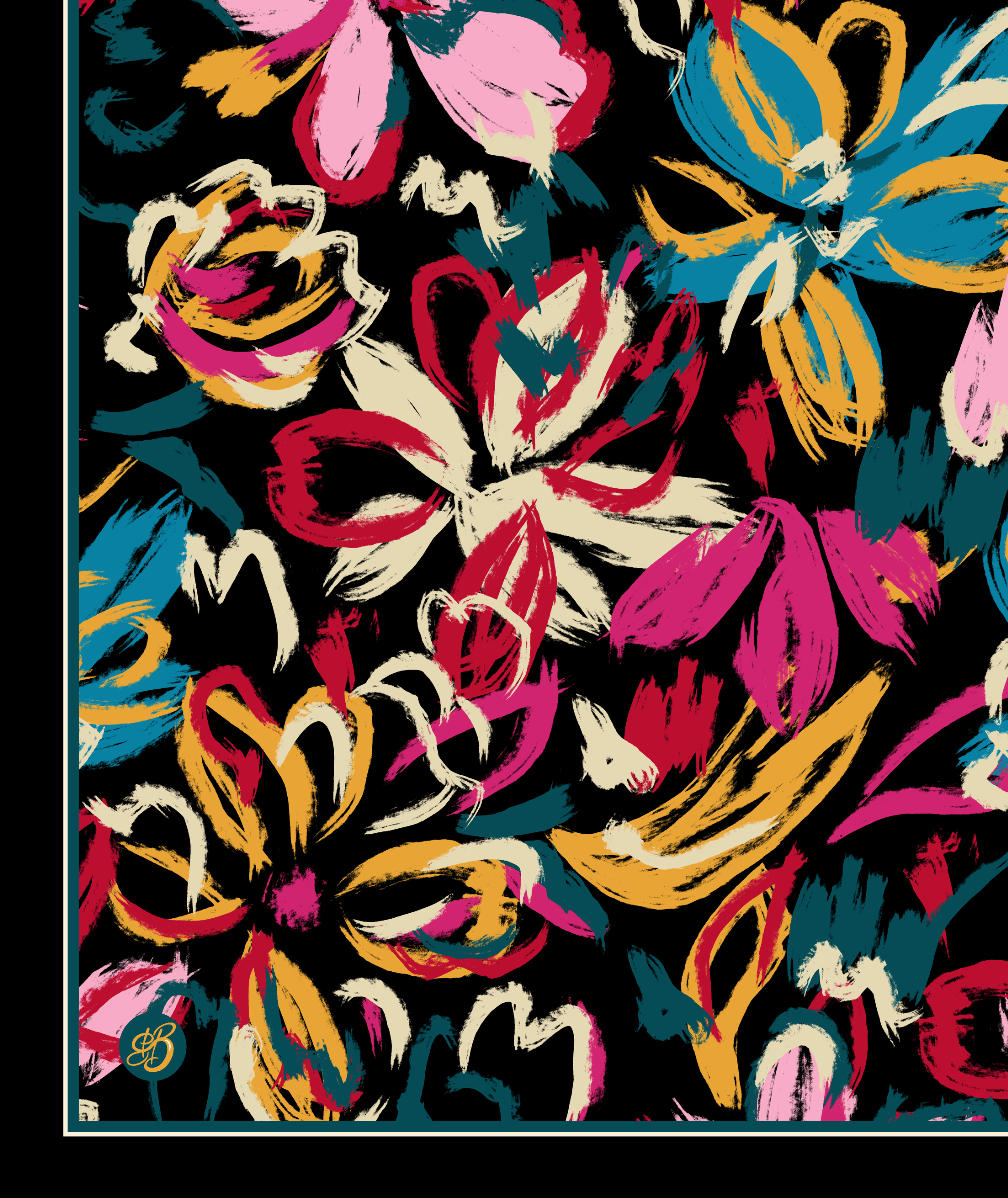 Soyut Çiçek Desenleri