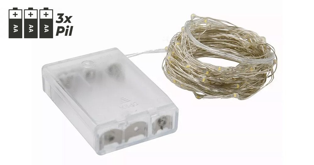 Powermaster Pilli Kablolu Bağ Led