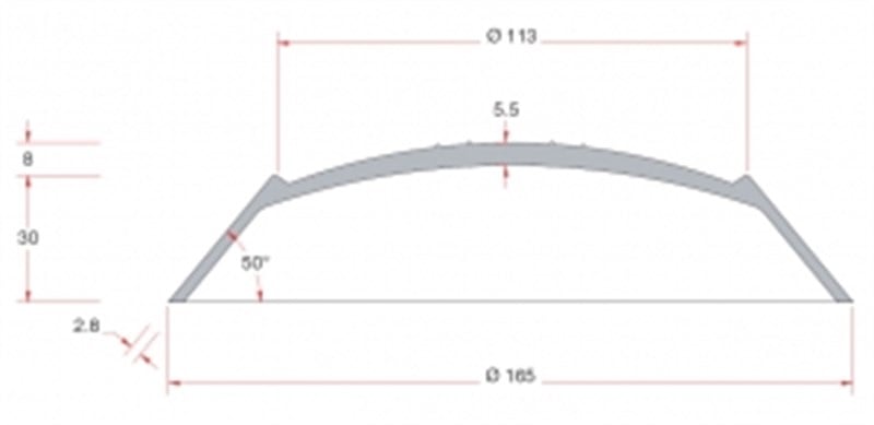 Bravo 610 Şişme bot tüp bitiş konisi