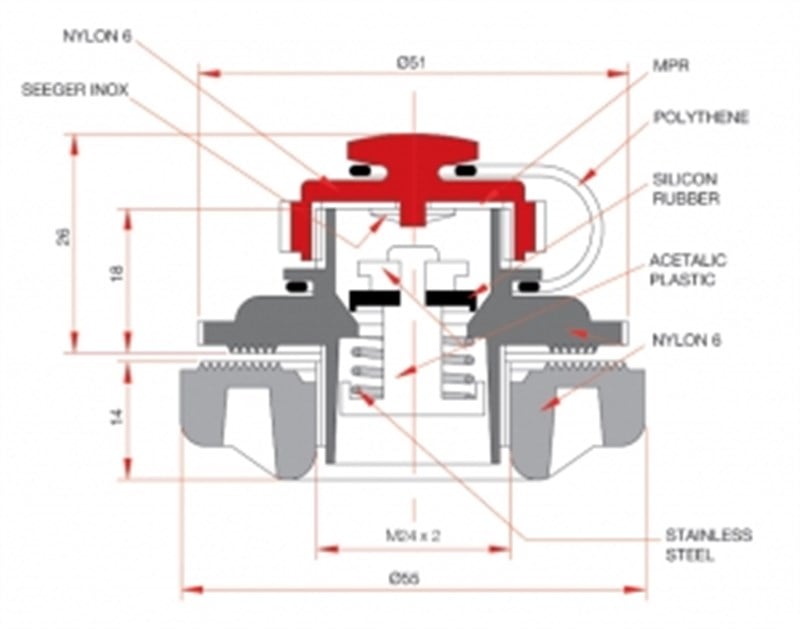 Bravo 240 Şişme bot ve can salı valfi