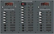 6 AC/18 DC pozisyonlu 12V DC/230V Sigorta paneli