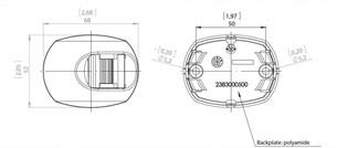 Aqua Signal 34 serisi Led İskele seyir feneri Siyah 12/24V