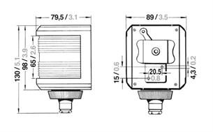 Aqua Signal 40 serisi Pruva Seyir Feneri 12V Siyah