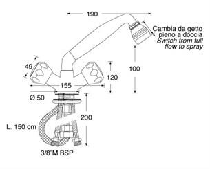 Barka Çiftli Spiralli Musluk Sıcak/Soğuk MD3911