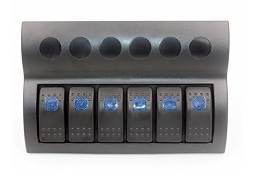 Bfy 6'lı Switch Panel,Mavi Işıklı ve Otomatik Sigortalı