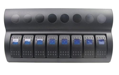 Bfy 8'li Switch Panel,Mavi Işıklı ve Otomatik Sigortalı