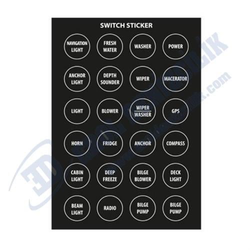 BFY Switch Çıkartma Yuvarlak İngilizce