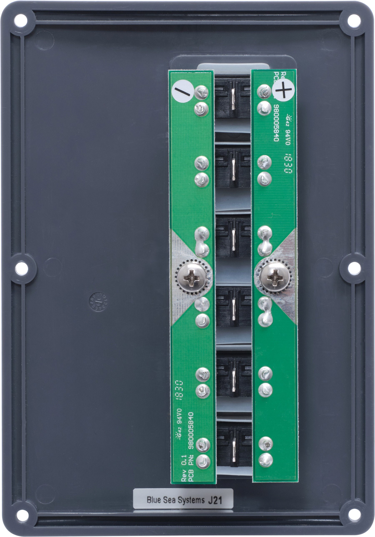 Blue Sea Systems 12V DC Su Geçirmez Sigorta Paneli 6'lı 4322