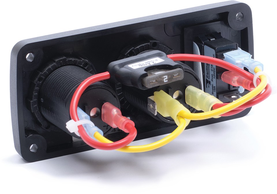 Blue Sea Systems 2'li Panel USB + Çakmaklık 4363