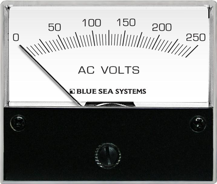 Blue Sea Systems AC Analog Voltmetre 0-250V AC