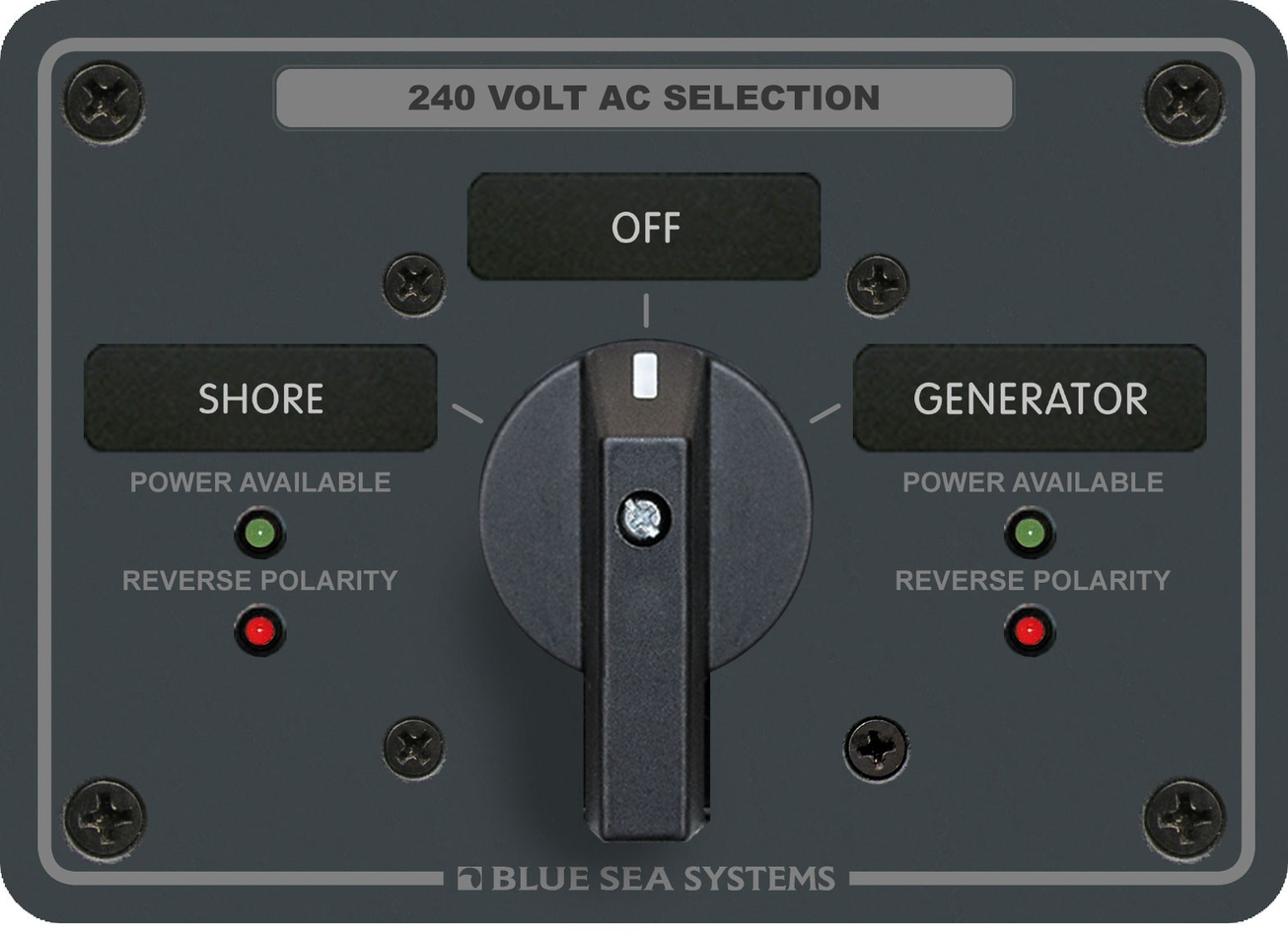 Blue Sea Systems AC Kaynak Seçme Paneli 240V AC 8363