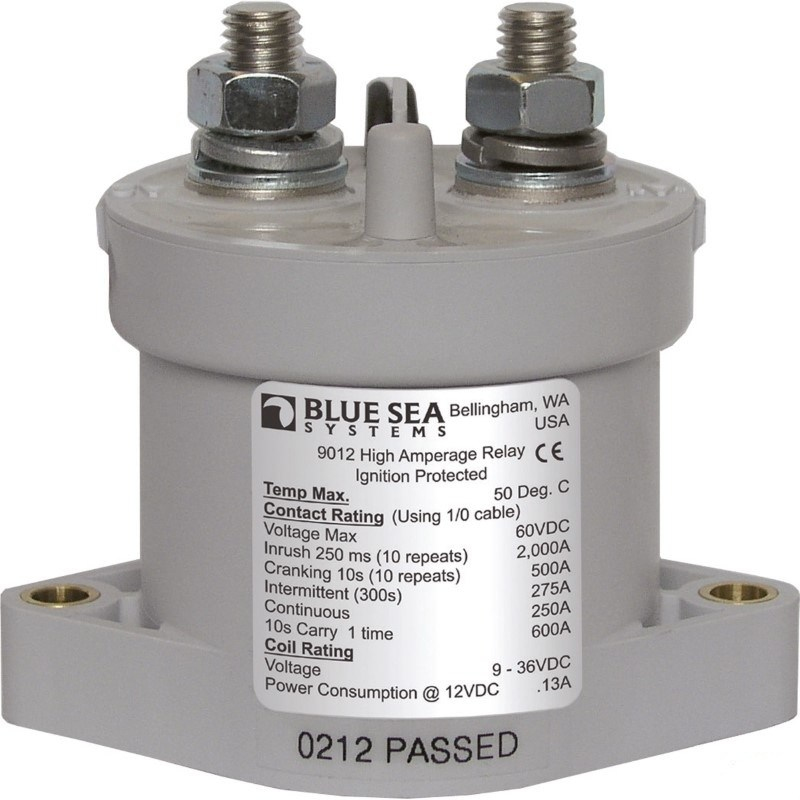 Blue Sea Systems L Serisi Solenoid Switch 12/24V 9012B