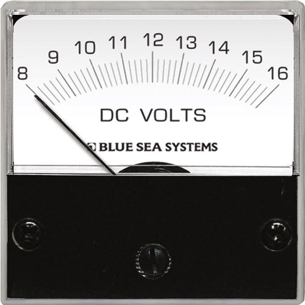 Blue Sea Systems Mikro Analog Voltmetre 8-16V DC