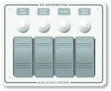 Blue Sea Systems Su Geçirmez 4'lü Switch Sigorta Paneli Beyaz