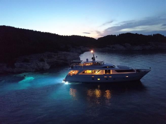 Bluefin Led Piranha P24 Su Altı Lambası 11000 Lümen Mavi Beyaz 12/24V