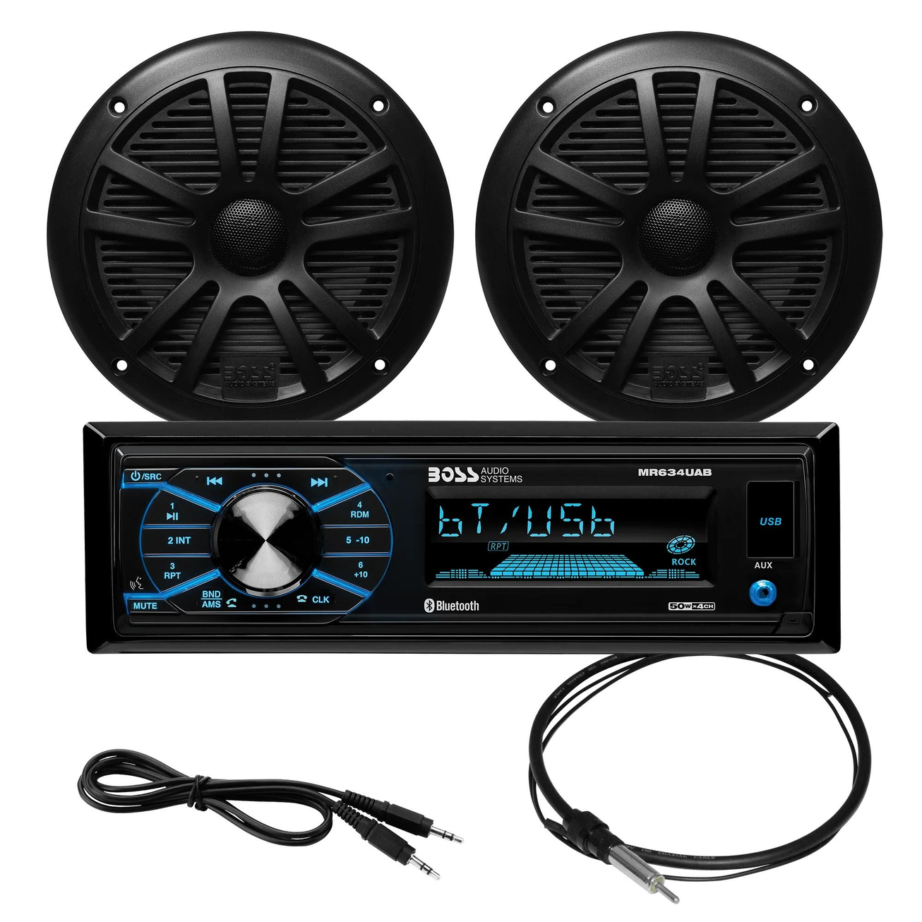 BOSS Audio Systems MCBK634B.6 Marin Teyp ve Hoparlör Seti