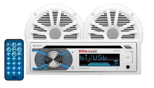 BOSS Audio Systems MCK508WB.6 CD, USB, AUX Girişli Bluetoothlu Hoparlörlü Marin Teyp Seti