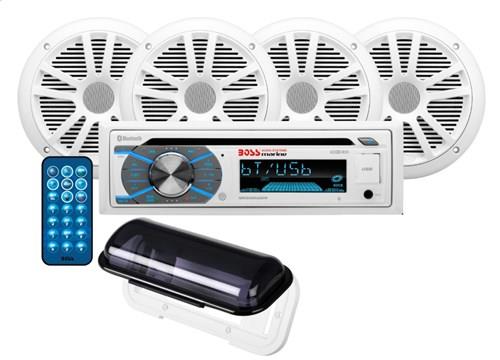 BOSS Audio Systems MCK508WB.64S CD, USB, AUX Girişli Bluetoothlu Hoparlörlü Marin Teyp Seti