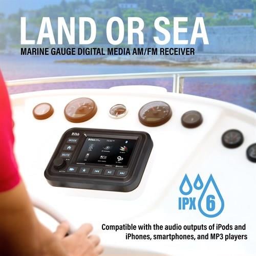 BOSS Audio Systems MGV550B AUX USB Girişli Bluetoothlu Dokunmatik Marin Teyp