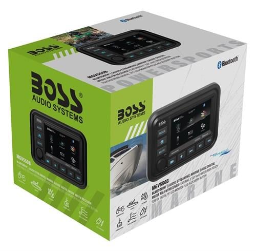 BOSS Audio Systems MGV550B AUX USB Girişli Bluetoothlu Dokunmatik Marin Teyp