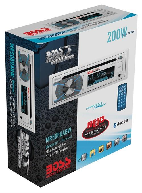 BOSS Audio Systems MR508UABW CD, USB, AUX Girişli Bluetoothlu Marin Teyp