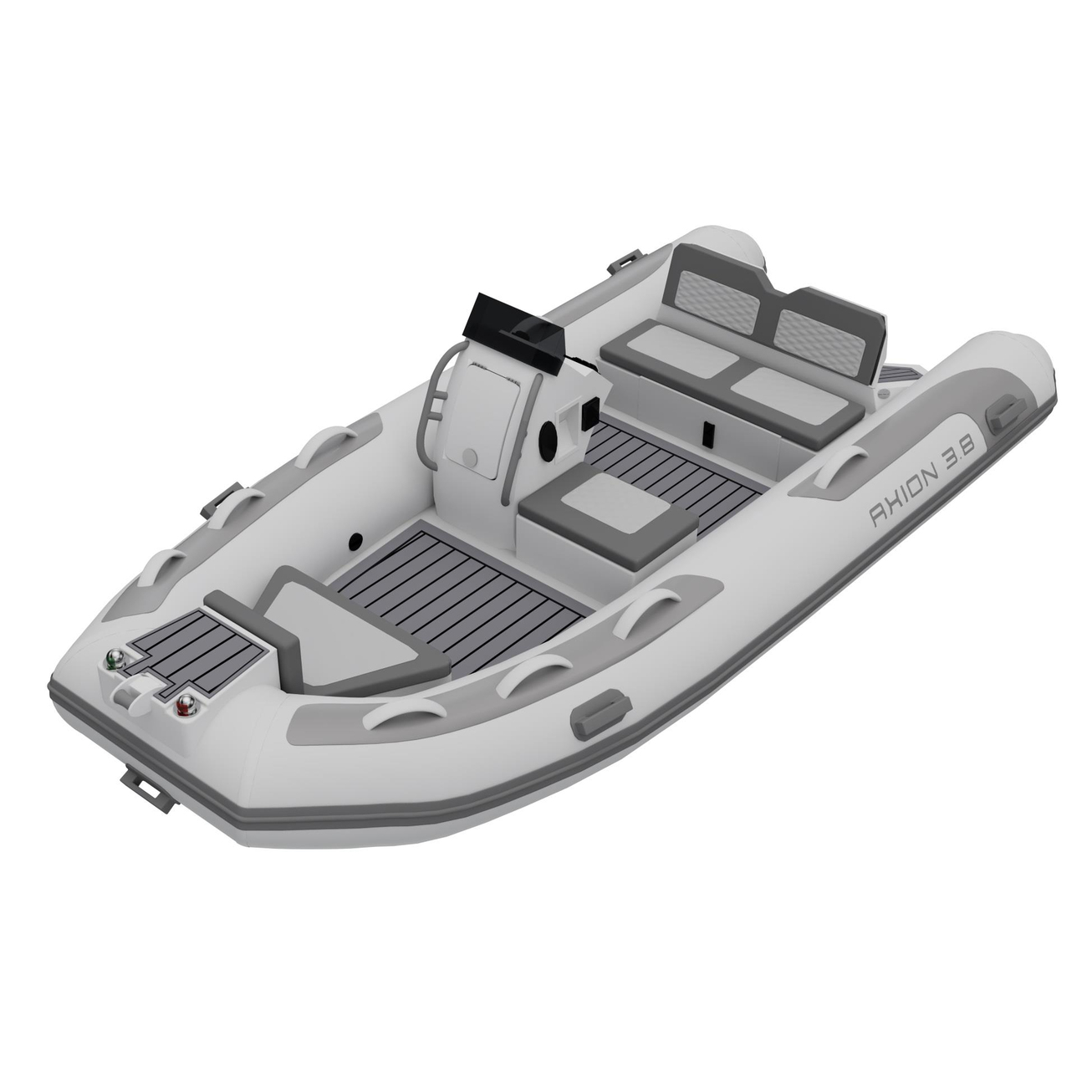 BTM Boat AXION 3.8 Alüminyum Sabit Tabanlı Konsollu Şişme Bot - Beyaz